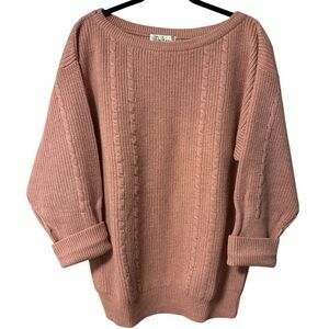 Dalton Vintage Wool Rose Pink Sweater